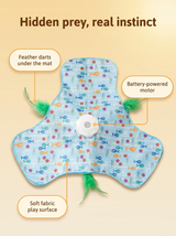 kept. The Play Mat— Automatic Feather Hunt Mat (Cats)