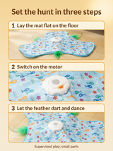 kept. The Play Mat— Automatic Feather Hunt Mat (Cats)
