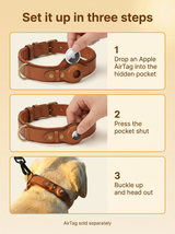 kept. The Field Collar — Top-Grain Leather Collar with Tracker Pocket (Dogs)