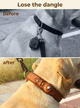 kept. The Field Collar — Top-Grain Leather Collar with Tracker Pocket (Dogs)