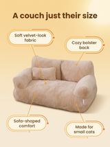 kept. The Lounge — Velvet Cat Sofa for Sphynx & Small Cats (Cats)