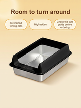 kept. The Vault — Stainless-Steel Semi-Enclosed Litter Box (Cats)