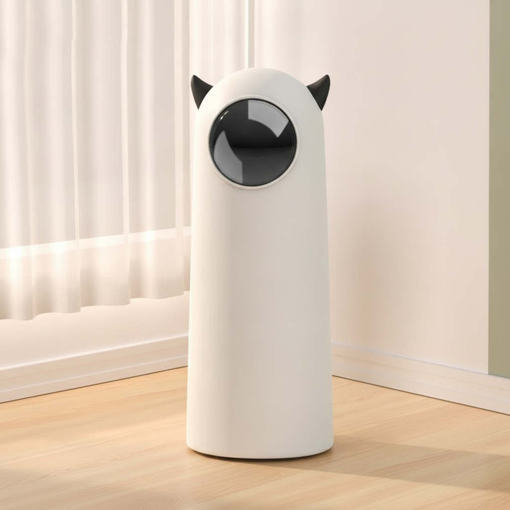 kept. The Flutter automatic cat teaser, warm minimal hero