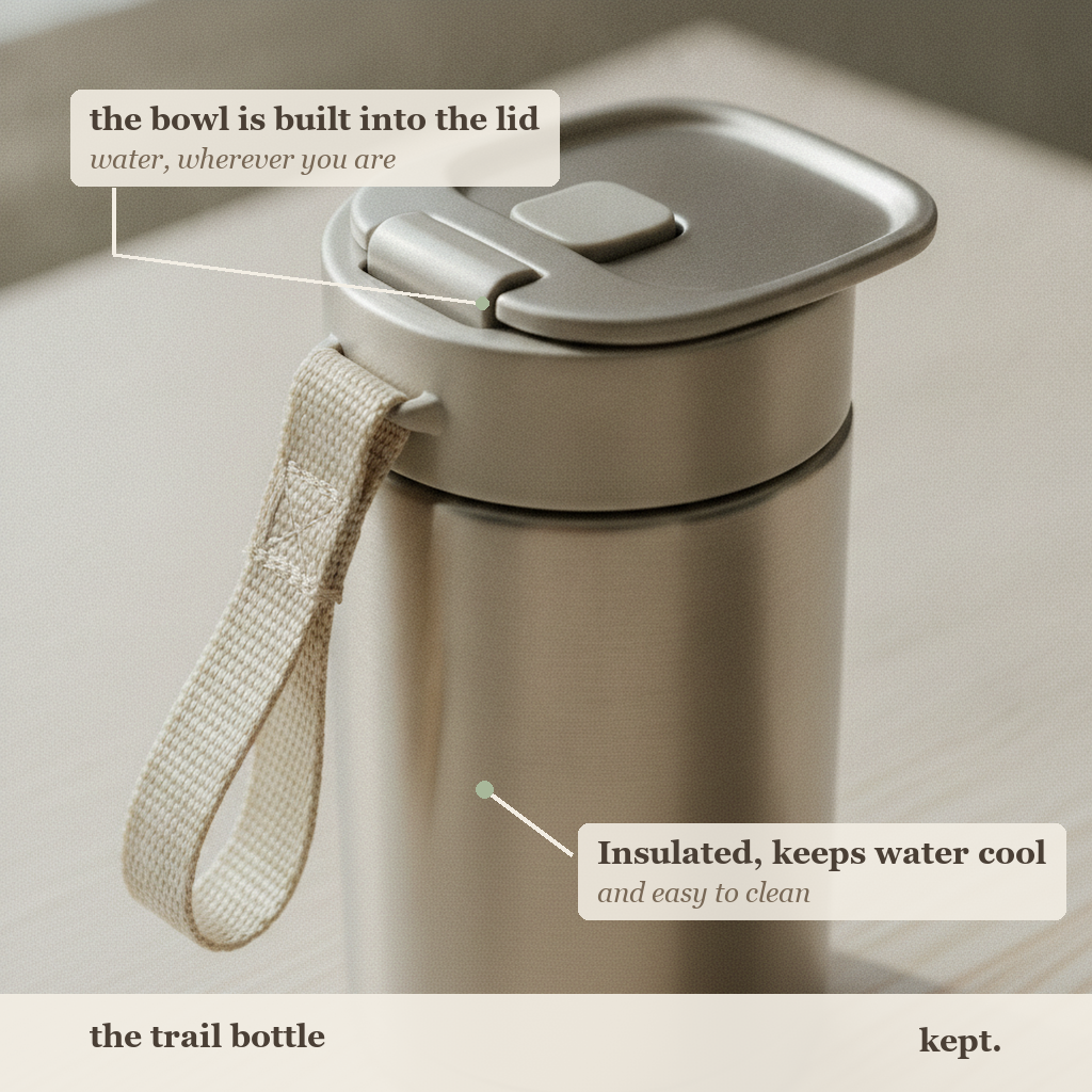 kept. trail bottle callout card