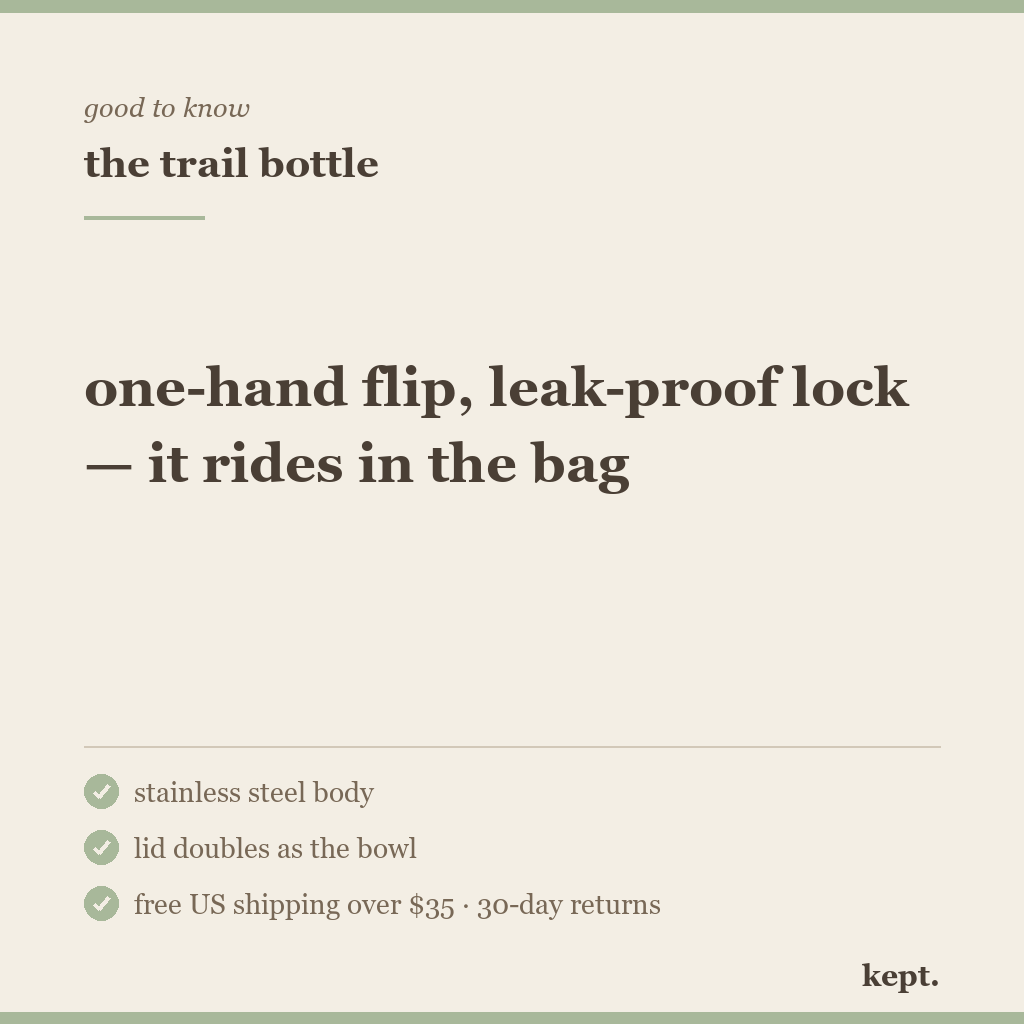kept. trail bottle objection card