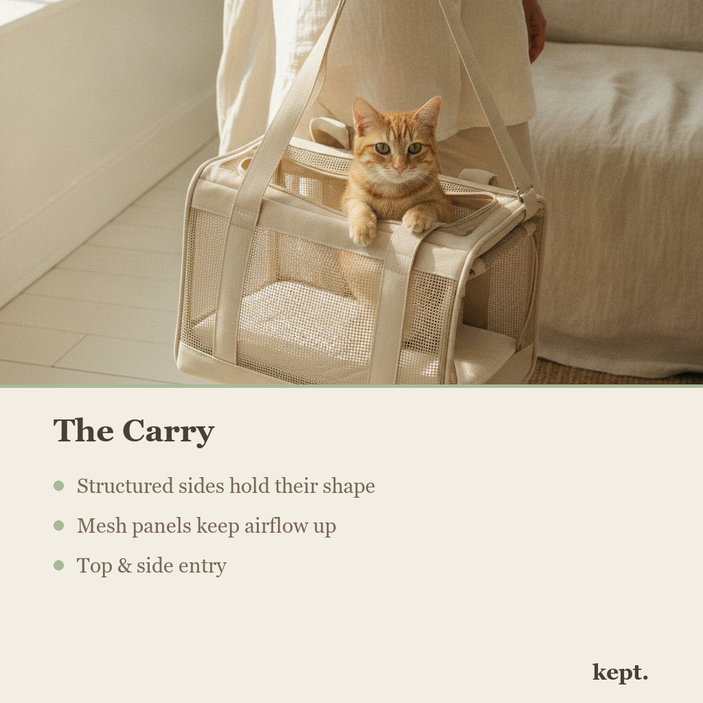 kept. travel carrier feature