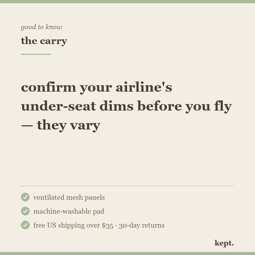 kept. travel carrier objection card