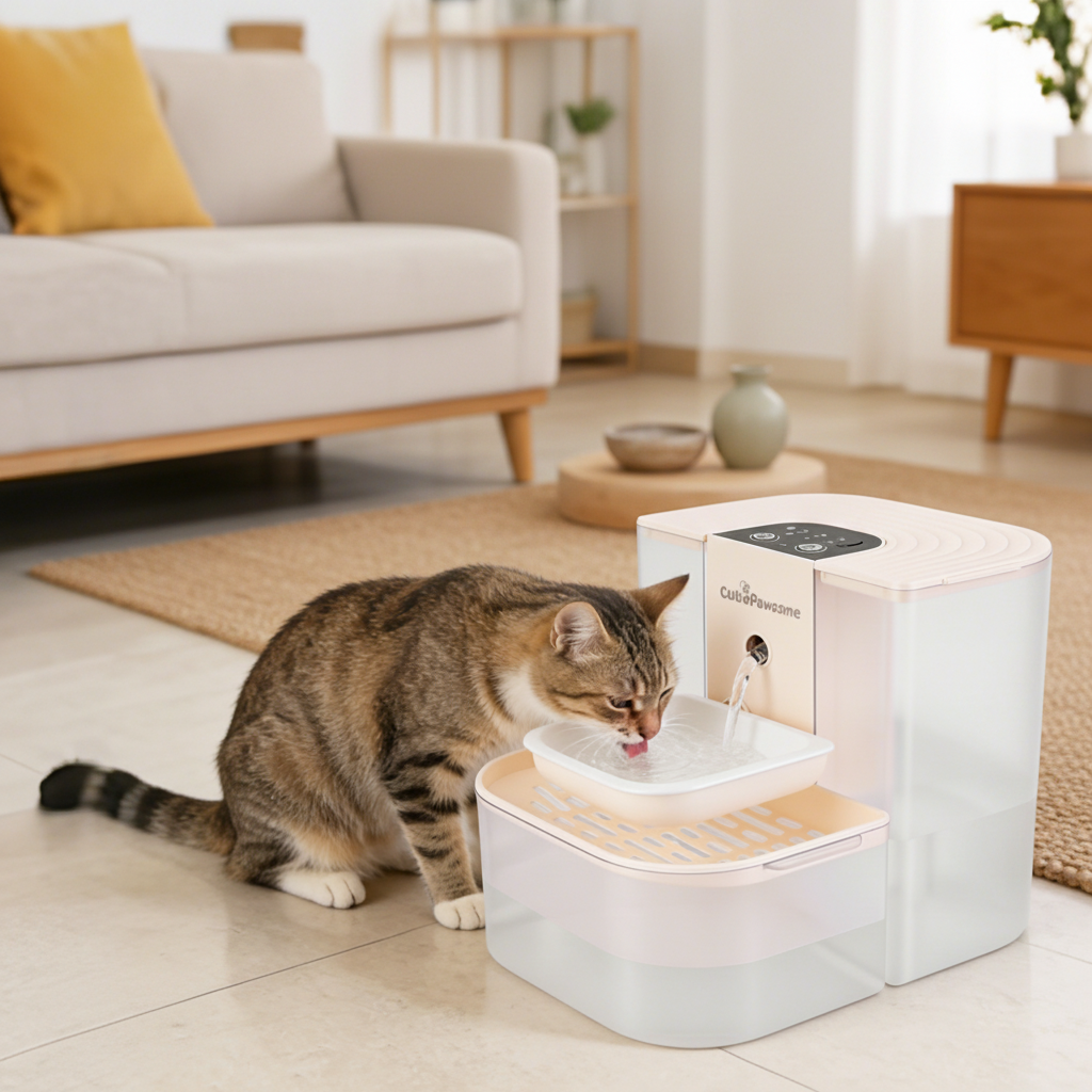 kept. water fountain in_use